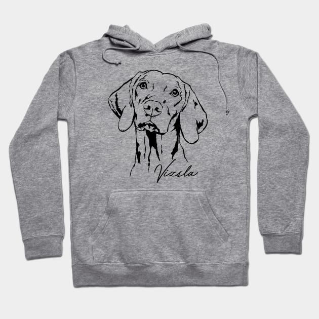 Hungarian Vizsla dog lover portrait Hoodie by wilsigns